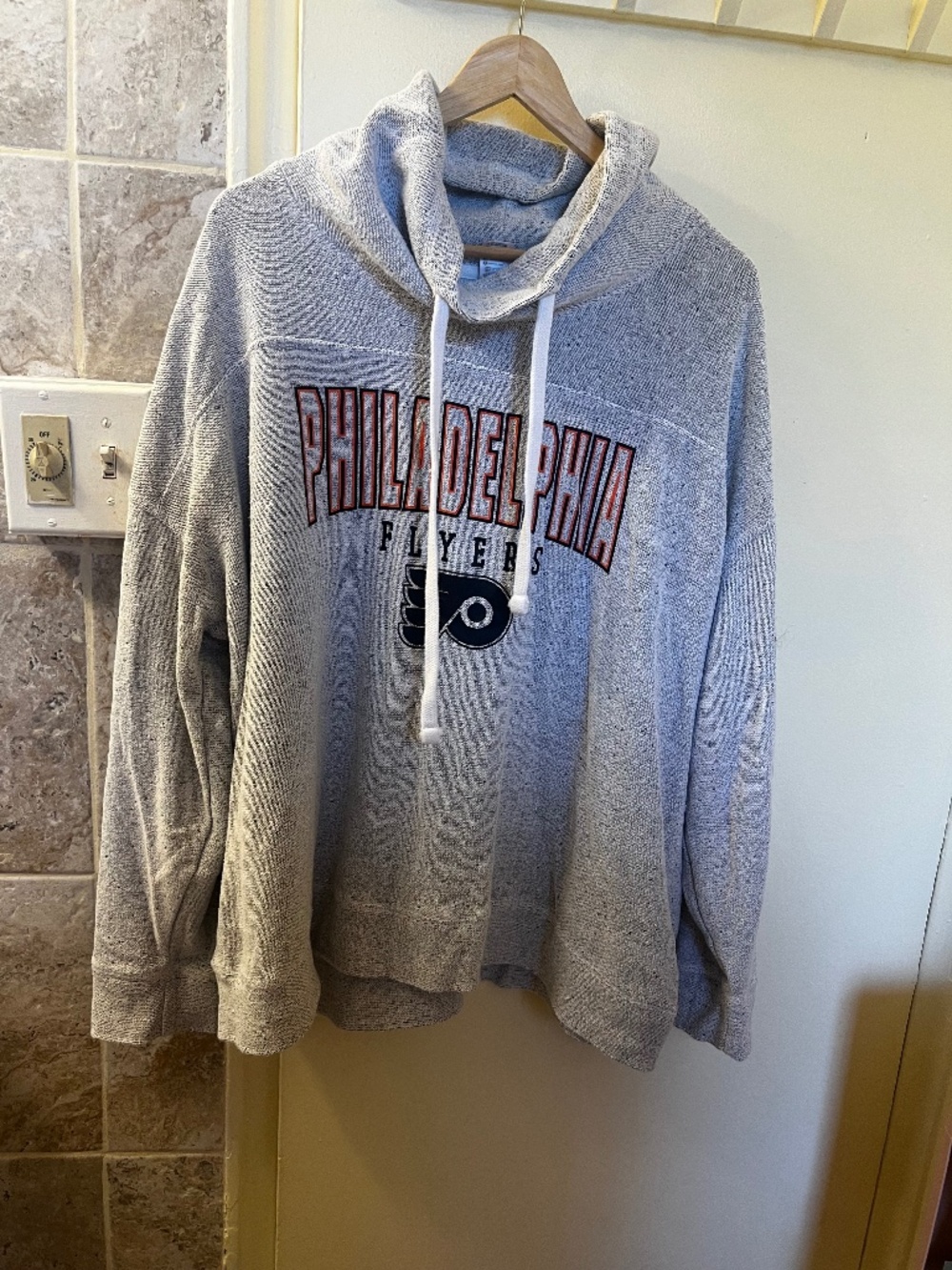 Philly flyers cowl neck sweatshirt
